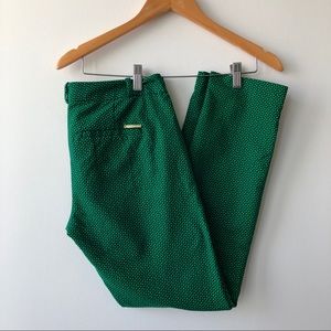 Michael Kors Green Foulard Dress Pants